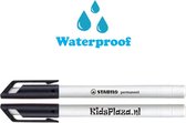 Permanent marker voor SOS polsbandjes - Waterproof fineliner - Watervaste pen - Lijndikte 0,7 mm - Zwart schrijvend
