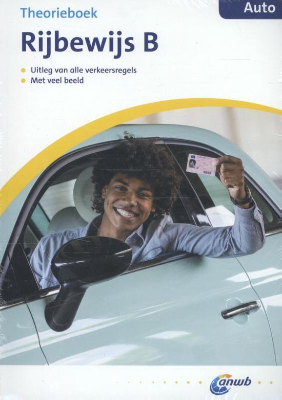 ANWB rijopleiding - Theorieboek rijbewijs B - auto met oefen ... - cover