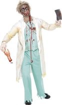 Zombie Doctor Costume, White And Gr