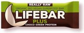 Lifebar plus choco green protein bio (47g)
