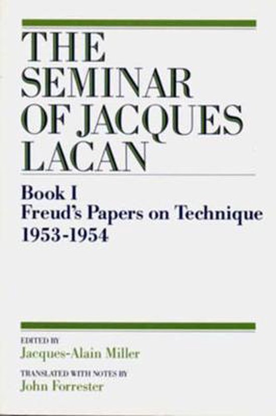 The Seminar of Jacques Lacan Book I - cover