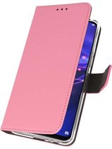 Booktype Telefoonhoesjes - Bookcase Hoesje - Wallet Case -  Geschikt voor Huawei Mate 20 - Roze