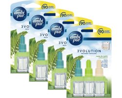 Ambi Pur - 3Volution - Luchtverfrisser navulling - Ochtend dauw - 4 x 20 ml