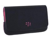 Blackberry 9810 Hoesje - BlackBerry - Serie - Kunstlederen Clutch - Zwart / Roze - Hoesje Geschikt Voor Blackberry 9810