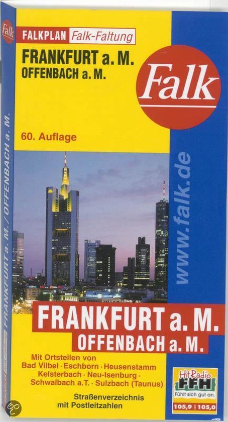 Cover van het boek 'Frankfurt plattegrond'