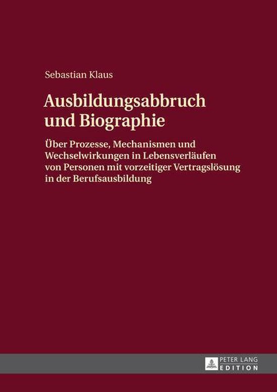 Ausbildungsabbruch und Biographie - cover
