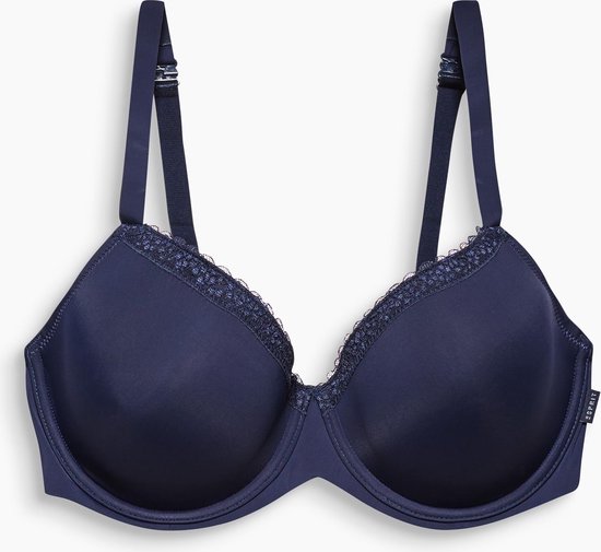 Esprit gewatteerde Beugelbeha blauw maat 80D