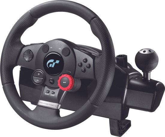Logitech Driving Force GT - Racestuur + Versnellingspook - PS3 + PS2 | bol