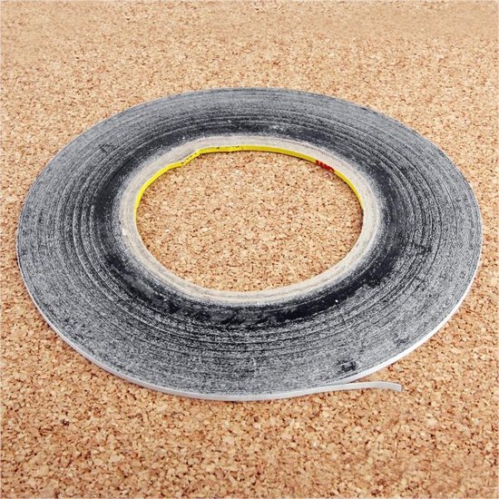 Let op type!! 5mm 3M Double Sided Adhesive Sticker Tape for iPhone / Samsung / HTC Mobile Phone Touch Panel Repair  Length: 50m(Black)