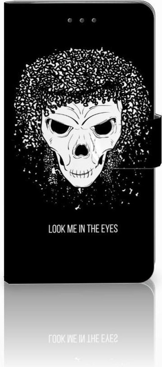 Telefoonhoesje met Naam Samsung Galaxy J7 2016 Skull Hair