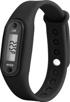 Fako® - Horloge - LCD - Stappenteller - Mini - Zwart