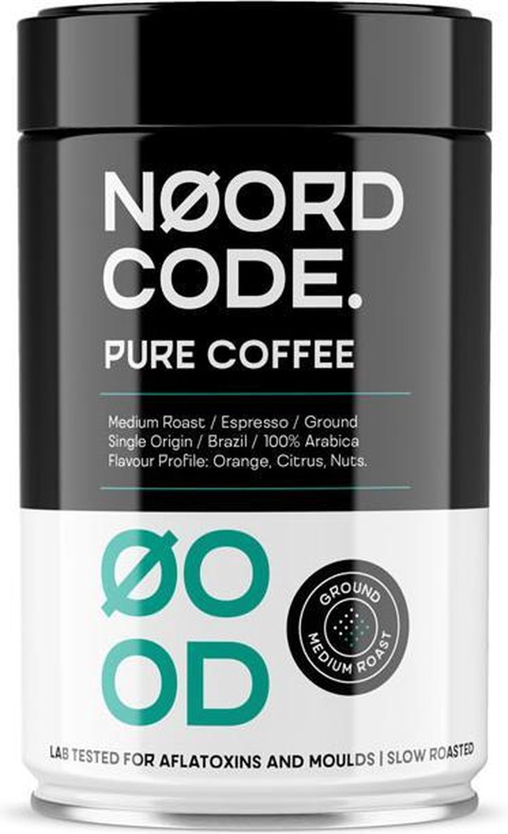 NoordCode Pure Coffee Medium Geroosterd Gemalen Koffie - 100% Arabica - Single Estate - 250 gram
