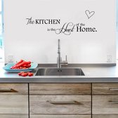 Muursticker Tekst / Muurtekst Keuken - The Kitchen Is The Heart of The Home