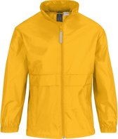 Regenkleding voor jongens/meisjes zonnebloemgeel - Sirocco windjas/regenjas voor kinderen 12-13 jaar (152/164) geel