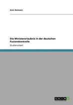 Die Ministererlaubnis in Der Deutschen Fusionskontrolle