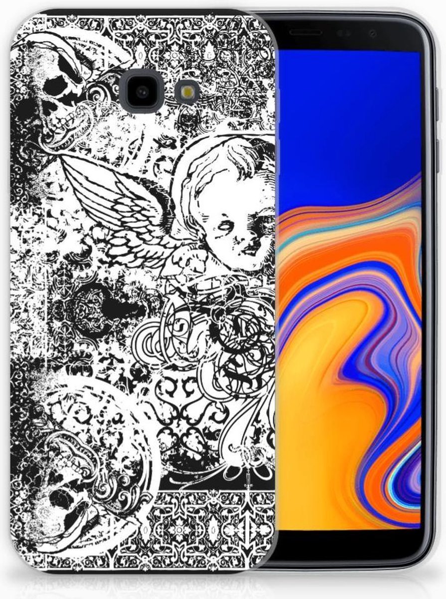 Silicone Back Case Samsung Galaxy J4 Plus (2018) Skulls Angel