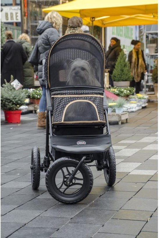 InnoPet Hondenbuggy - Adventure - Zwart/Goud - 93x61x105cm
