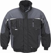 Herenjas blouson Oslo voor werk en vrije tijd zwart/grijs maat XL