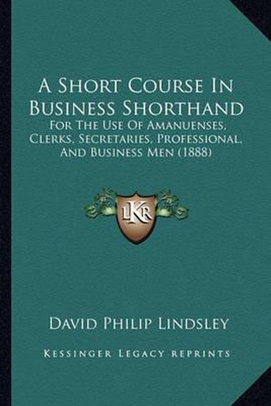 A Short Course in Business Shorthand - cover