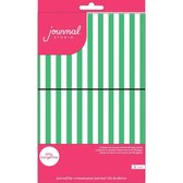 American Crafts - Journal Studio Kit - Green Stripe - 48 Pagina's