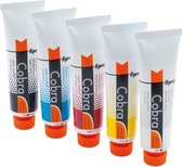 Study primary set 5 kleuren 40 ml tubes watervermengbare olieverf