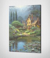 Summer Holidays - Painting Canvas - 80 x 120 cm - Schilderij - Canvas - Slaapkamer - Wanddecoratie  - Slaapkamer - Foto op canvas
