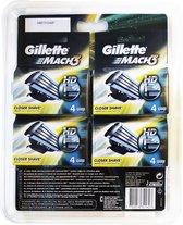 Gillette Mach 3 Closer Shave Scheermesjes - 4 x 4 Stuks - Voordeelverpakking