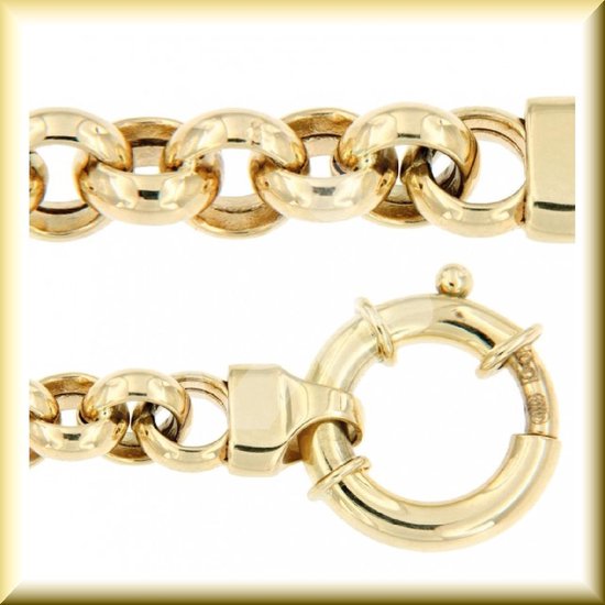 14 karaat gouden Jasseron ketting van 45 cm | bol.com