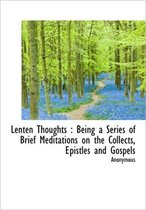 Lenten Thoughts
