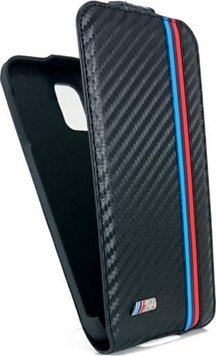 Coque Samsung Galaxy Z Flip5 - BMW M effet carbone et cuir avec