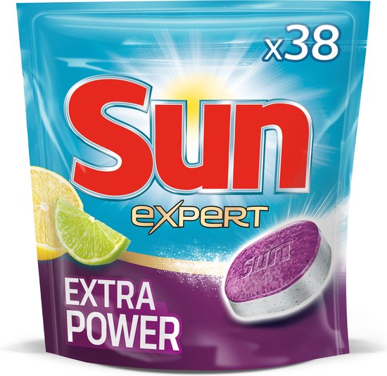 Sun Expert Pouch - Extra Power Lemon - 38 stuks - Vaatwastabletten
