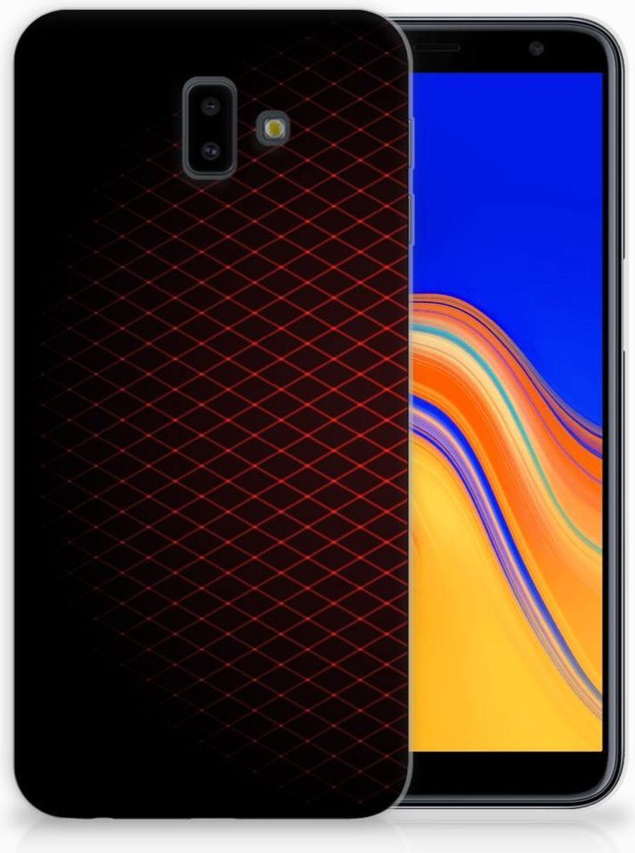 Samsung Galaxy J6 Plus (2018) TPU bumper Geruit Rood