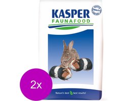 Kasper Faunafood Gemengd Konijnenvoer - Konijnenvoer - 2 x 20 kg