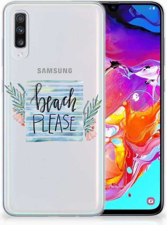 Coque Smartphone pour Samsung Galaxy A70 Coque Boho Beach