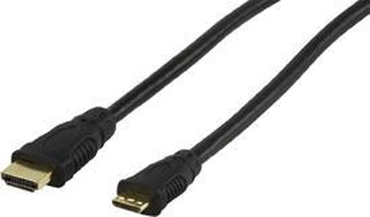 Valueline - 1.3 High Speed HDMI naar Mini HDMI kabel - 5 m - Zwart