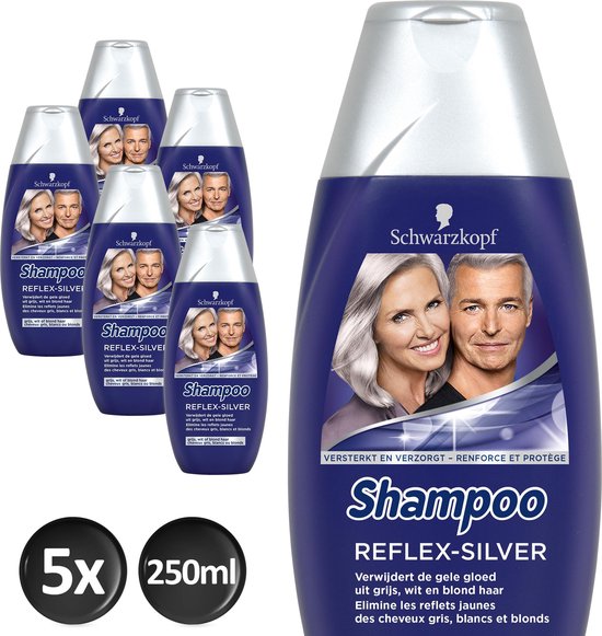 onderpand Nationaal volkslied lens Schwarzkopf Reflex Silver Shampoo 5x 250ml - Voordeelverpakking | bol.com