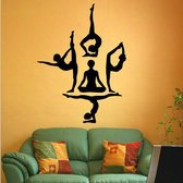 Muursticker Yoga - Spiritueel en Meditatie - 36x56 cm