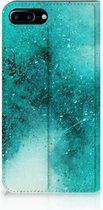 iPhone 7 Plus | 8 Plus Standcase Hoesje Painting Blue