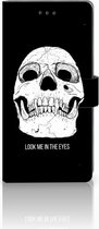 Geschikt voor Samsung Galaxy Note 8 Bookcase hoesje Skull Eyes