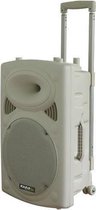 Ibiza Sound PORT15VHF-BT-WH MOBIELE BLUETOOTH PA LUIDSPREKER BOX ACCU TROLLEY USB/SD/VHF 800W