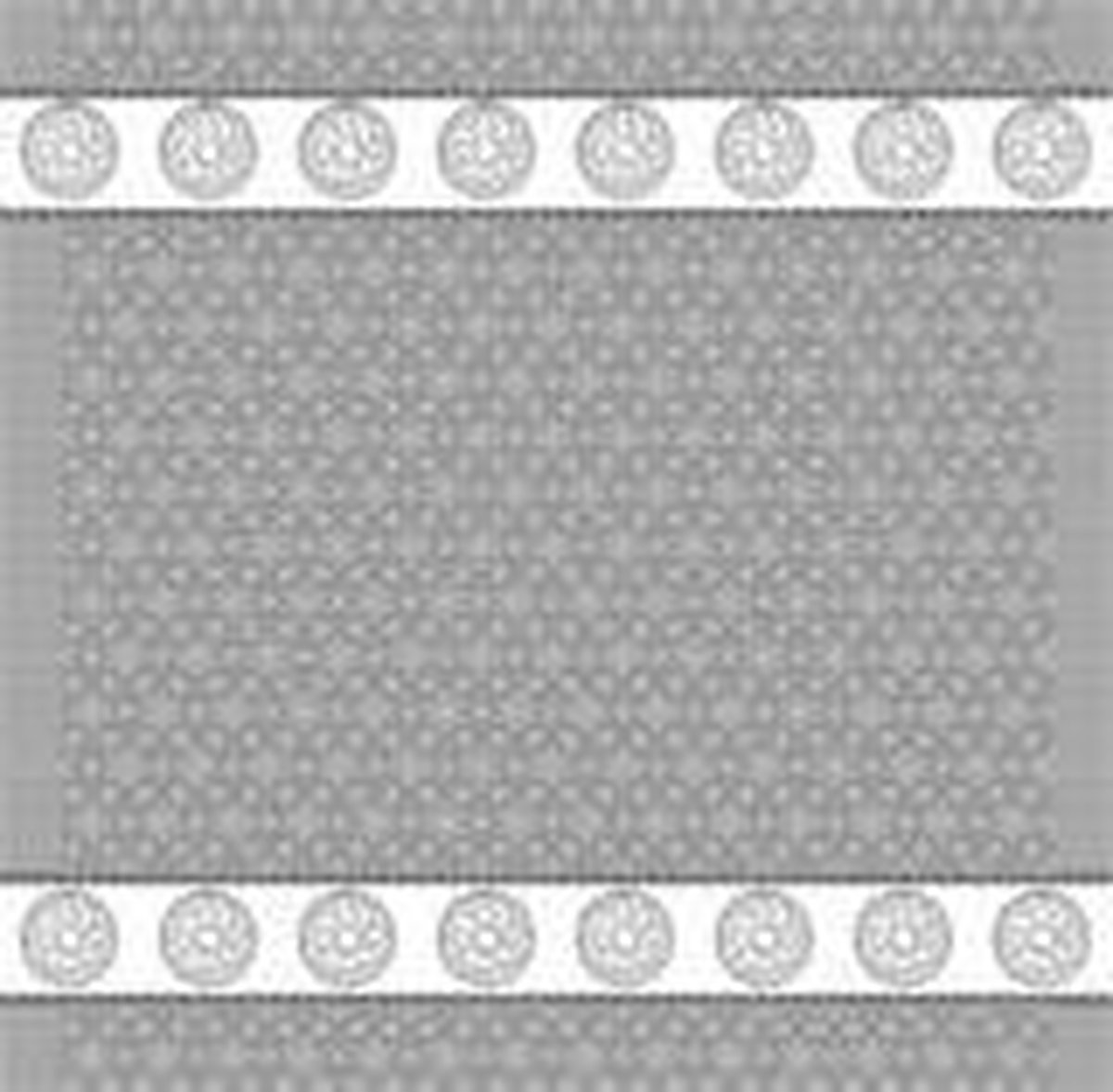 DDDDD - Lace - 6x Theedoek - Set van 6 - Katoen - Print - 60x65 cm - Grijs