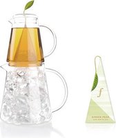 Thé sur glace Set de pichet complet avec thé glacé Tea Forté avec 10 pyramides