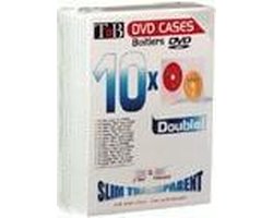 T'nB BITRDVD10SLD - CD-doosje 10x - Dubbel CD - Transparant