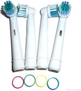 Soft Bristles opzetborstels passend op Oral B elektrische tandenborstels 8 stuks - SB-17A