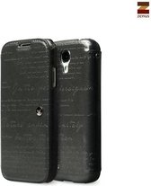 Zenus hoesje voor Samsung Galaxy S4 Masstige Lettering Diary - Charcoal Gray