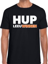 Nederland supporter t-shirt Hup LeeuWinnen zwart heren - landen kleding L