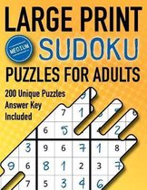 Large Print Sudoku Puzzles For Adults Medium 200 Unique Puzzles Answer Key Included