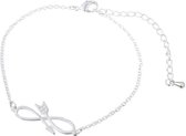 24/7 Jewelry Collection Infinity Pijl Armband - Zilverkleurig