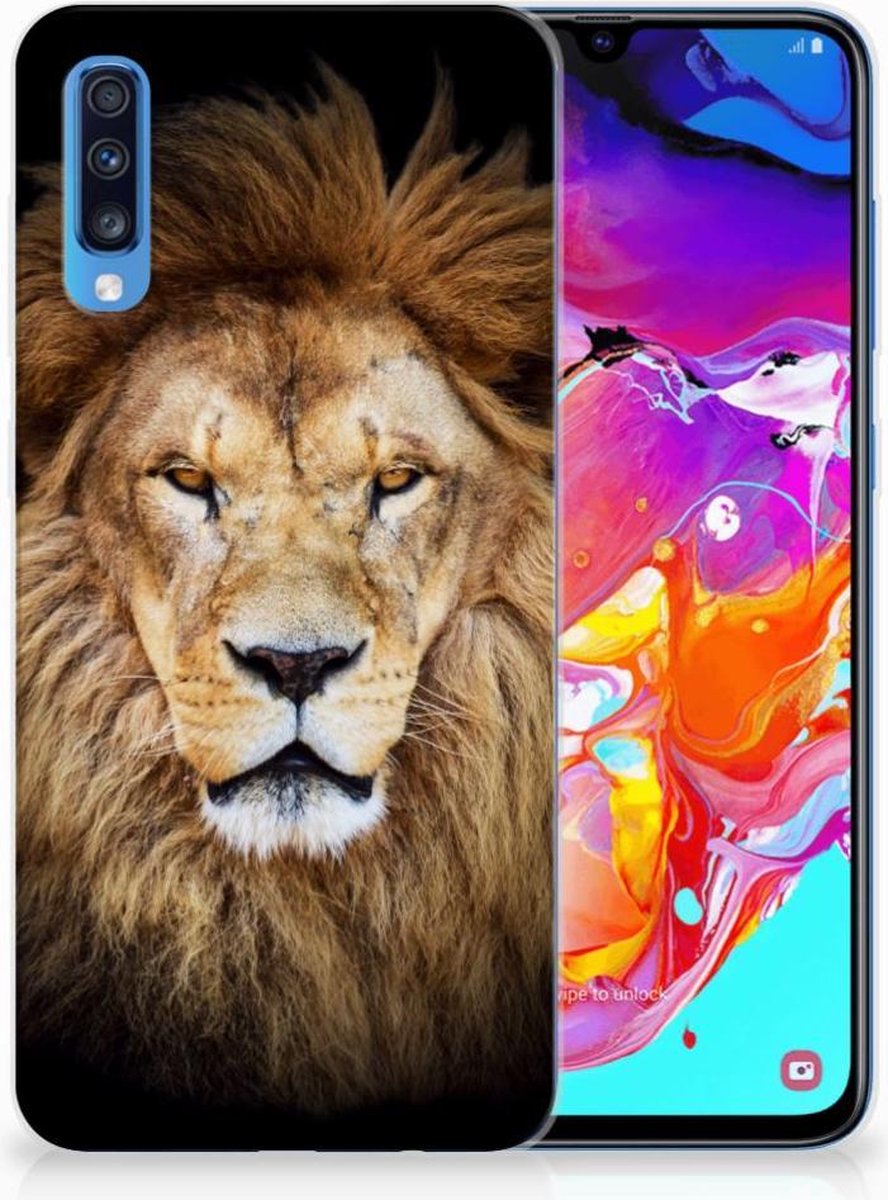Samsung Galaxy A70 TPU Hoesje Leeuw