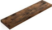 Rustieke Zwevende Wandplank met Bevestigingsmateriaal - 80x20x3.8cm - MDF